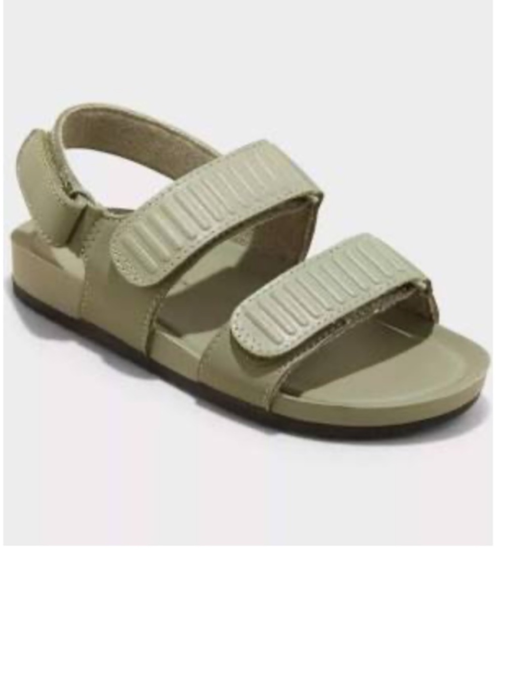 CAT & JACK • TODDLER OLIVE GREEN KODY FOOTBED SANDALS - 10T